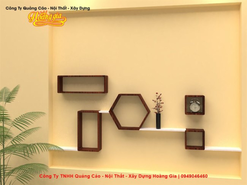 Kệ treo tường trang trí gia đình, quán cafe, nhà hàng