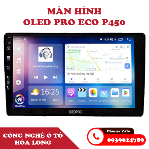 Màn hình android Oledpro P450 cho xe tải KenBo