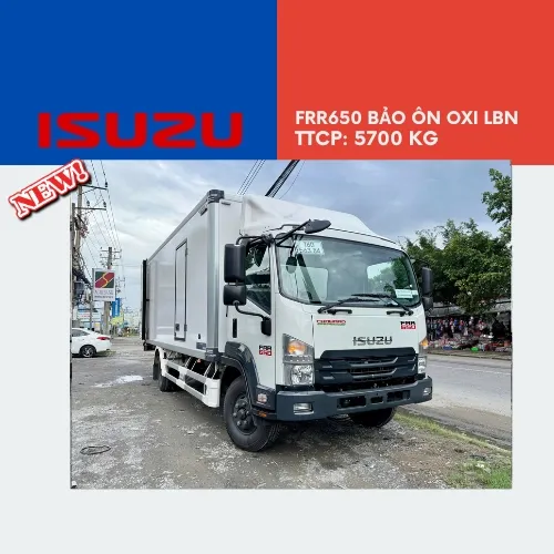 Isuzu FRR 650 Euro 5 Thùng Bảo Ôn Quyền F2LB Phiếu Oxi