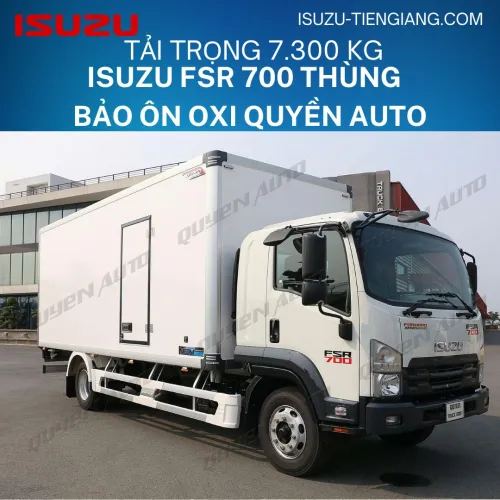 Isuzu FSR 700 Euro 5 Thùng Bảo Ôn Auto Quyền Chở Tôm Oxi