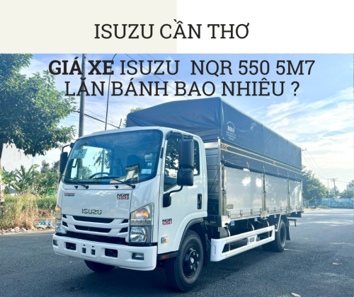 Cập nhật giá xe tải Isuzu NQR 550 thùng dài 5m7 lăn bánh tháng 09/2024 tại Isuzu Tiền Giang