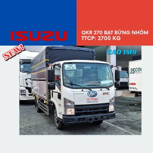 Isuzu QKR 270 Euro 5 Mui Bạt Bửng Nhôm Đóng Tại Garage Lượm