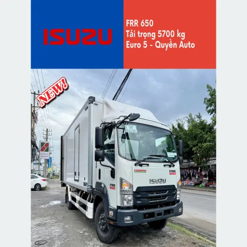 Isuzu FRR 650 Euro 5 Thùng Bảo Ôn Quyền F2LB Phiếu Oxi