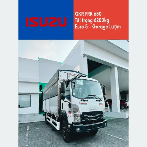 Isuzu FRR 650 Euro 5 Thùng Bạt Bửng Nhôm Garage Lượm