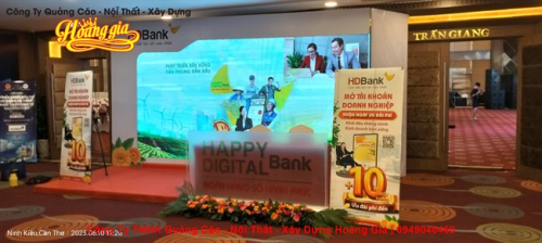 Dàn dựng sự kiện màn hình led-Ngân hàng HBBANK- Khách sạn Mường Thanh Cần Thơ