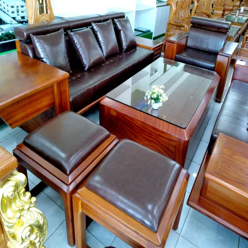 Bộ Sofa Nệm Gỗ Bên