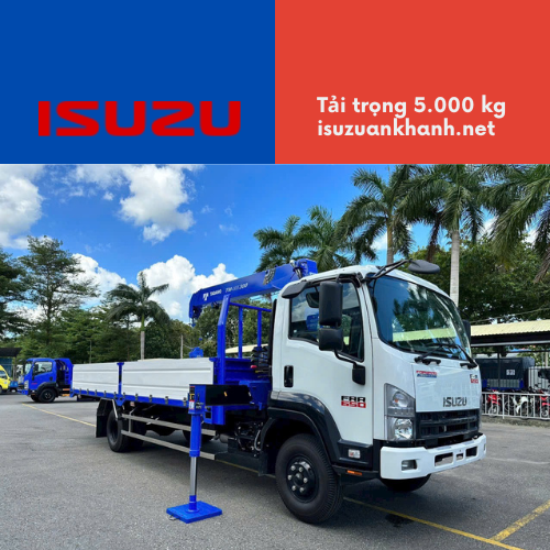 Xe tải cẩu Isuzu FRR 650 thùng lửng lắp cẩu Tadano loại TM-ZE304MH