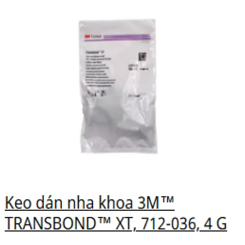 Keo dán mắc cài quang trùng hợp TRANSBOND™ XT, 4  Tuýp/Gói