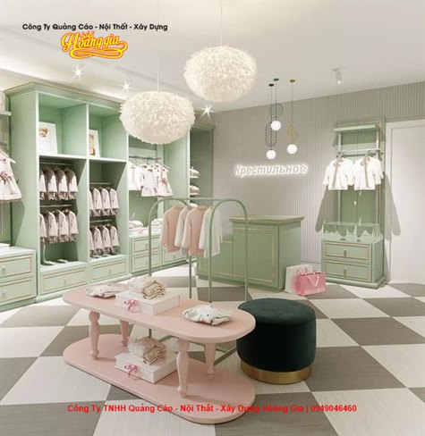 Các mẫu thiết kế cửa hàng dành cho mẹ và bé đẹp, hiện đại, tiện nghi năm 2023