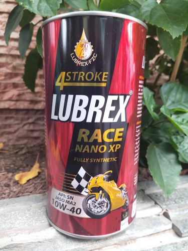 Nhớt Lubrex Race 4T Nano XP 10W-40 cho moto, xe phân khối lớn