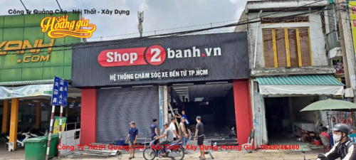 Thiết Kế Thi Công Bảng Hiệu Cửa Hàng Chăm Sóc Xe 2 Banh Cần Thơ