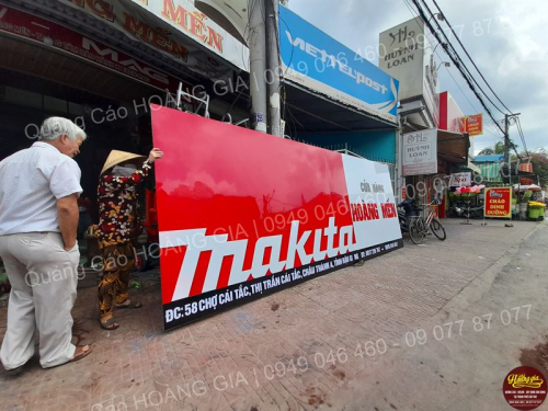 Bảng hiệu hệ thống cửa hàng đại lý - bảng hiệu tài trợ Makita