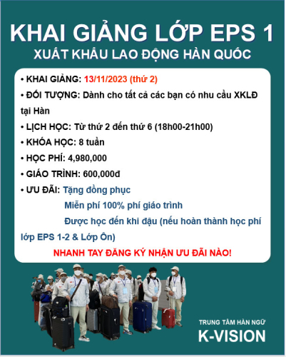 KHAI GIẢNG LỚP EPS - NGÀY 13/11/2023