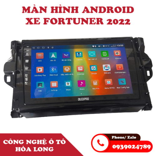 Màn Hình Android ô tô OledPro dòng xe Toyota Fortuner 2022