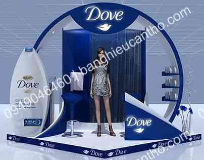Gian hàng triển lãm thương hiệu Dove