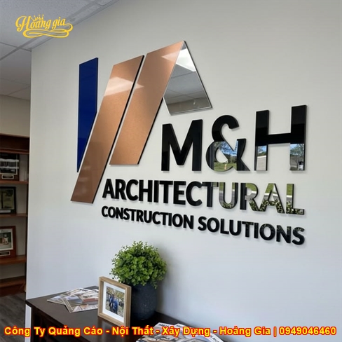 Thiết Kế & Thi Công Vách Logo Công Ty Đẹp, Sang Trọng & Đẳng Cấp Tại Cần Thơ