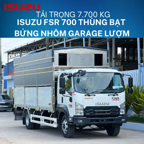 Isuzu FSR 700 Euro 5 Thùng Bạt Bửng Nhôm Garage Lượm