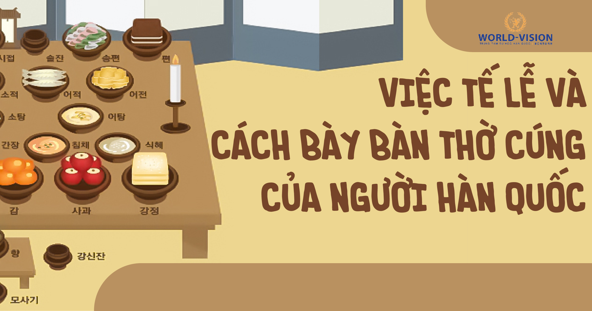 CÁCH BÀY BIỆN MÂM CÚNG CỦA NGƯỜI HÀN VÀO DỊP LỄ TẾT