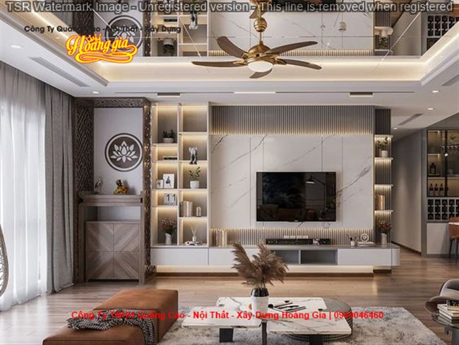 thiet ke ke tivi tao diem nhan sang trong va hien dai cho phong khach9