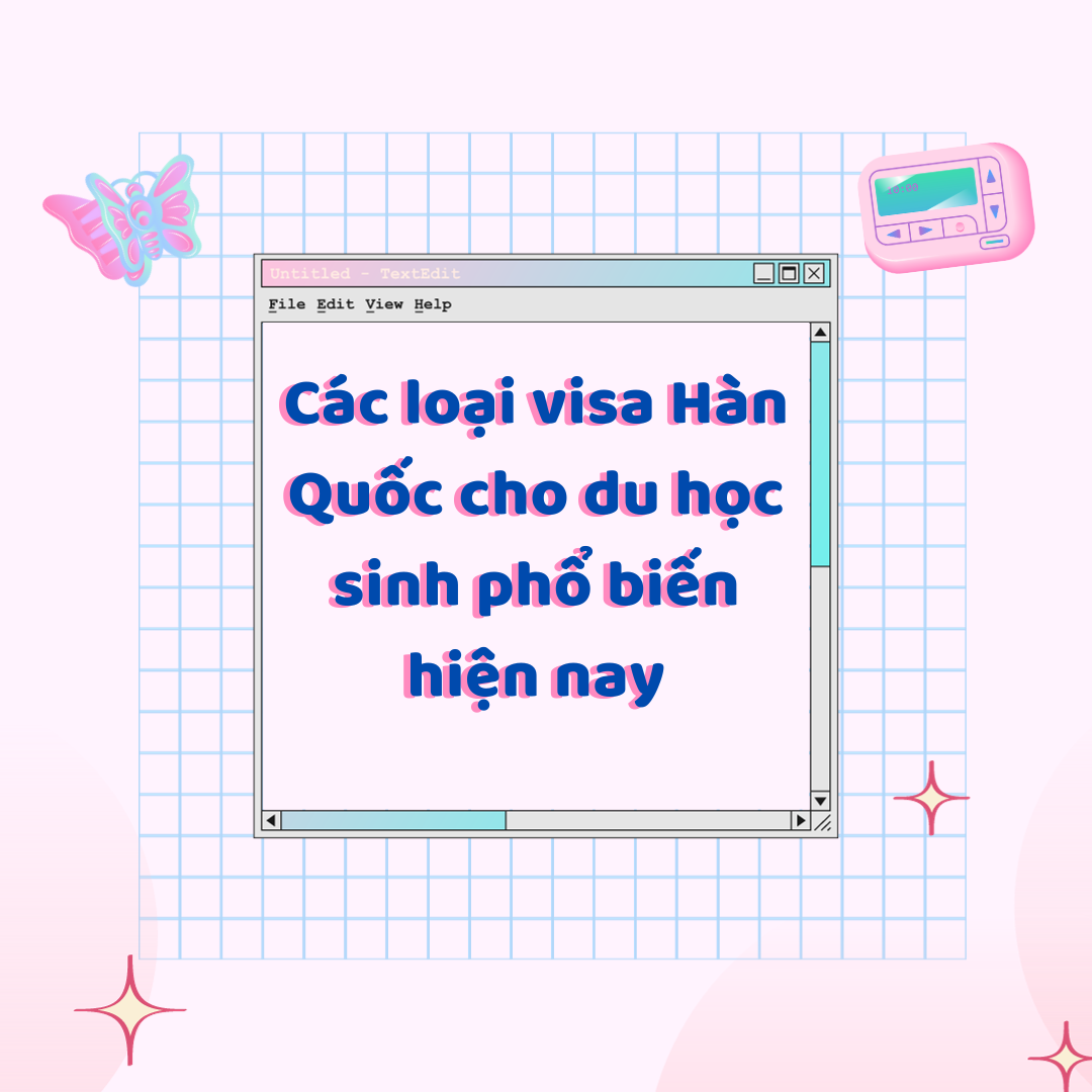 Các loại visa Hàn Quốc cho du học sinh phổ biến hiện nay