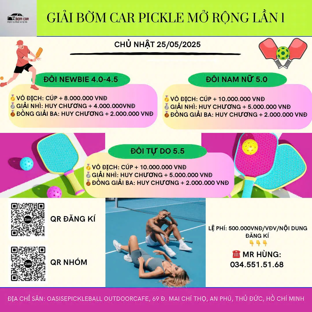 🏆GIẢI BỜM CAR PICKLE MỞ RỘNG LẦN 1🏆
