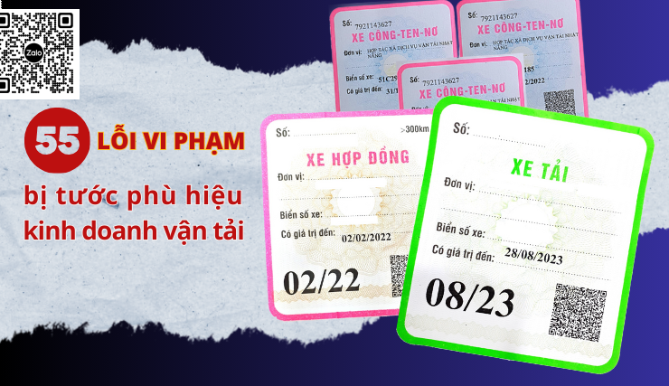 55 lỗi vi phạm bị tước phù hiệu kinh doanh vận tải các bác tài cần nên biết