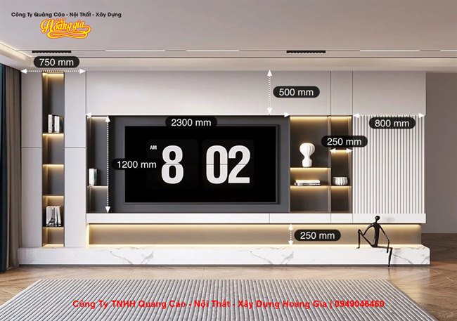 Nội Thất Cần Thơ – Giải Pháp Thi Công Vách Tivi Đẳng Cấp Cho Mọi Không Gian