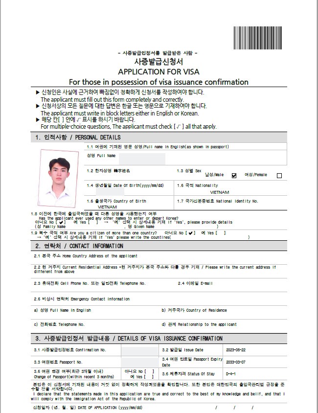 ĐẬU VISA KÌ THÁNG 6/2023