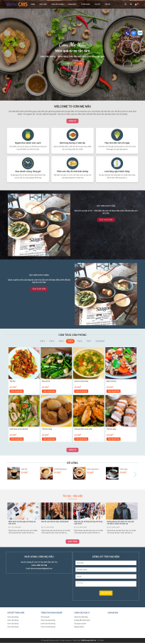 Mẫu website Thực phẩm - Nhà hàng