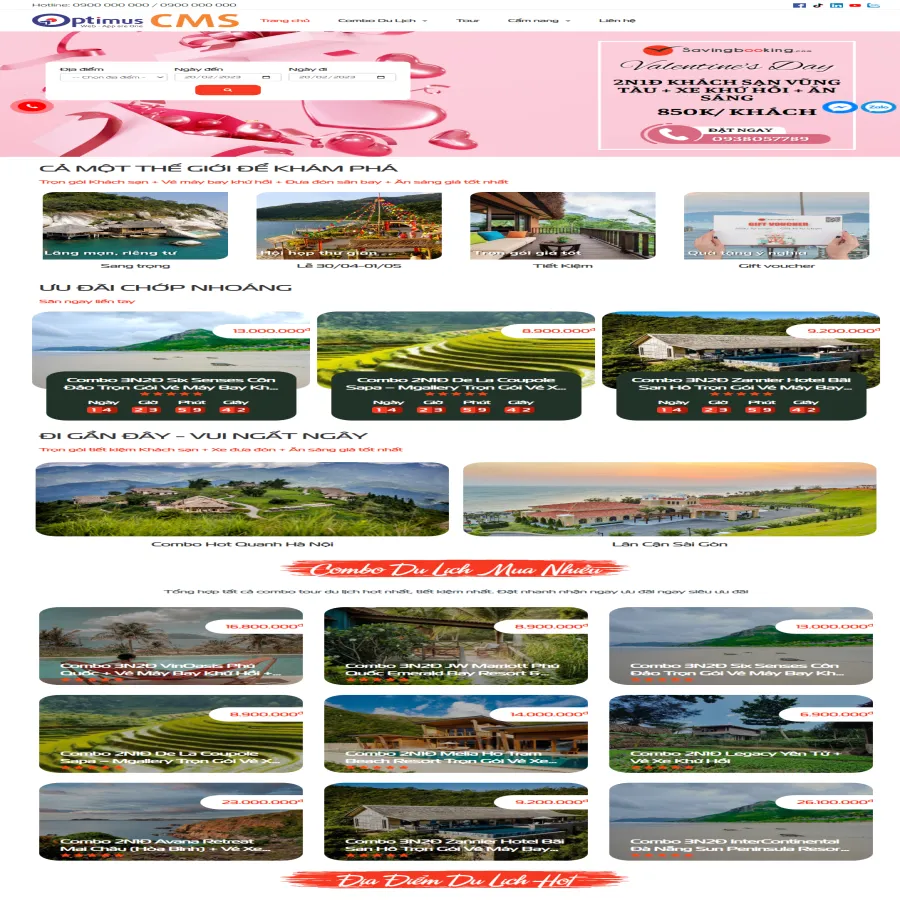 Website du lịch