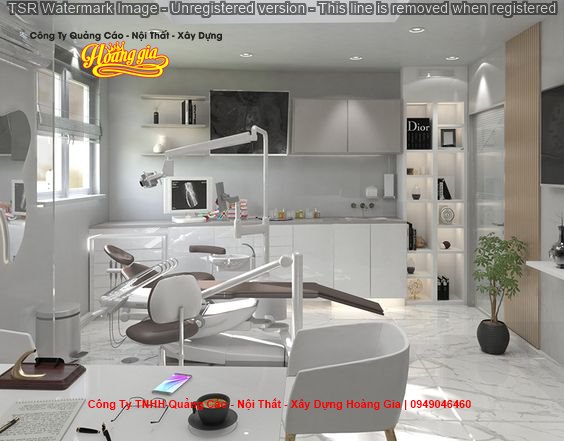 thiet ke cai tao showroom nha khoa su ket hop hoan hao giua y te va tinh tham my8