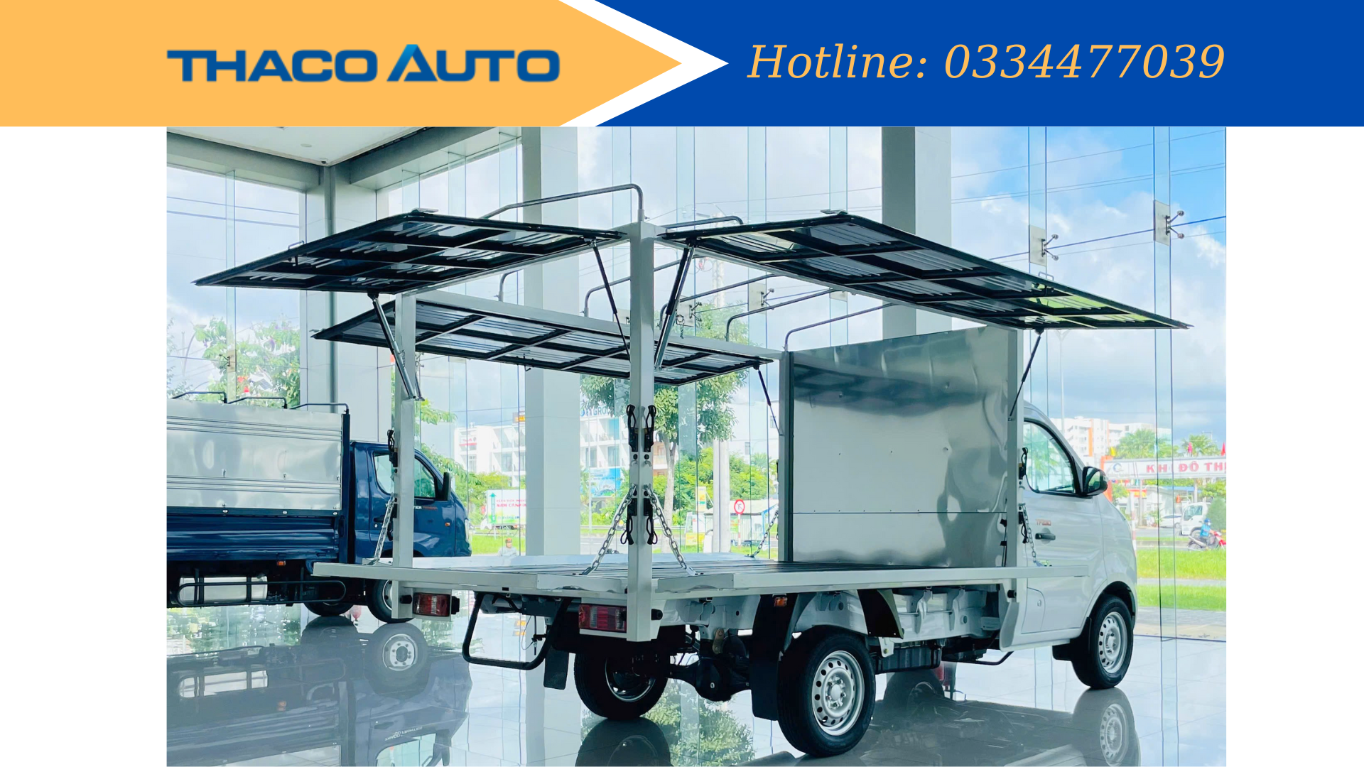 THACO TF230 - XE TẢI THÙNG CÁNH DƠI MUI BẠT - VẼ ĐẸP KHÔNG PHẢI BÀN