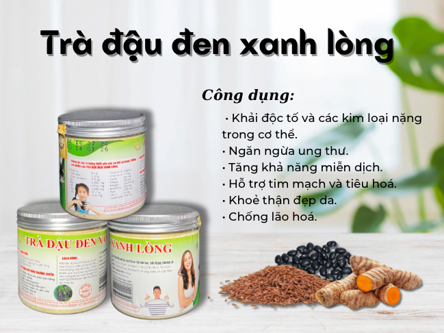 Trà Vigna đậu đen xanh lòng  theo sát từng hội chợ