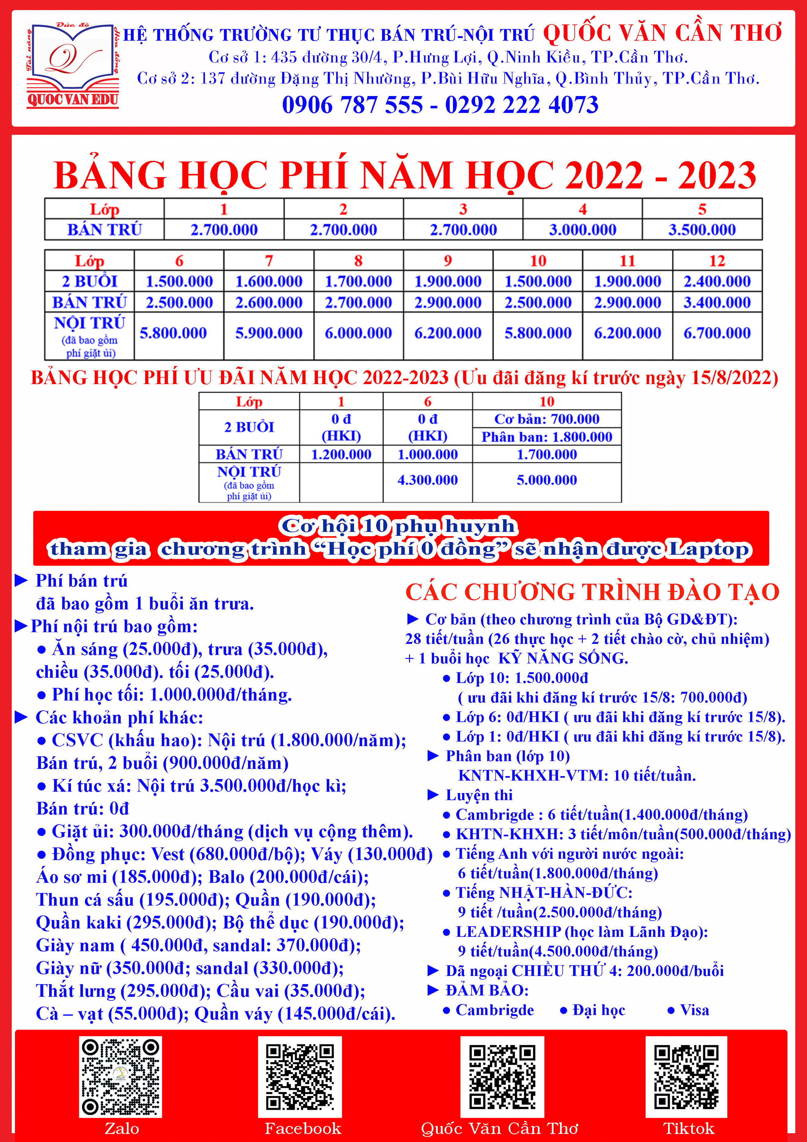 bang hoc phi nam hoc 2022 2023 2