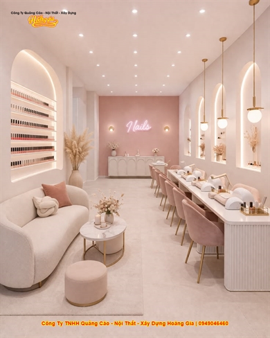 Dịch Vụ Thiết Kế Và Thi Công Tiệm Nail Spa Trọn Gói Tại Cần Thơ